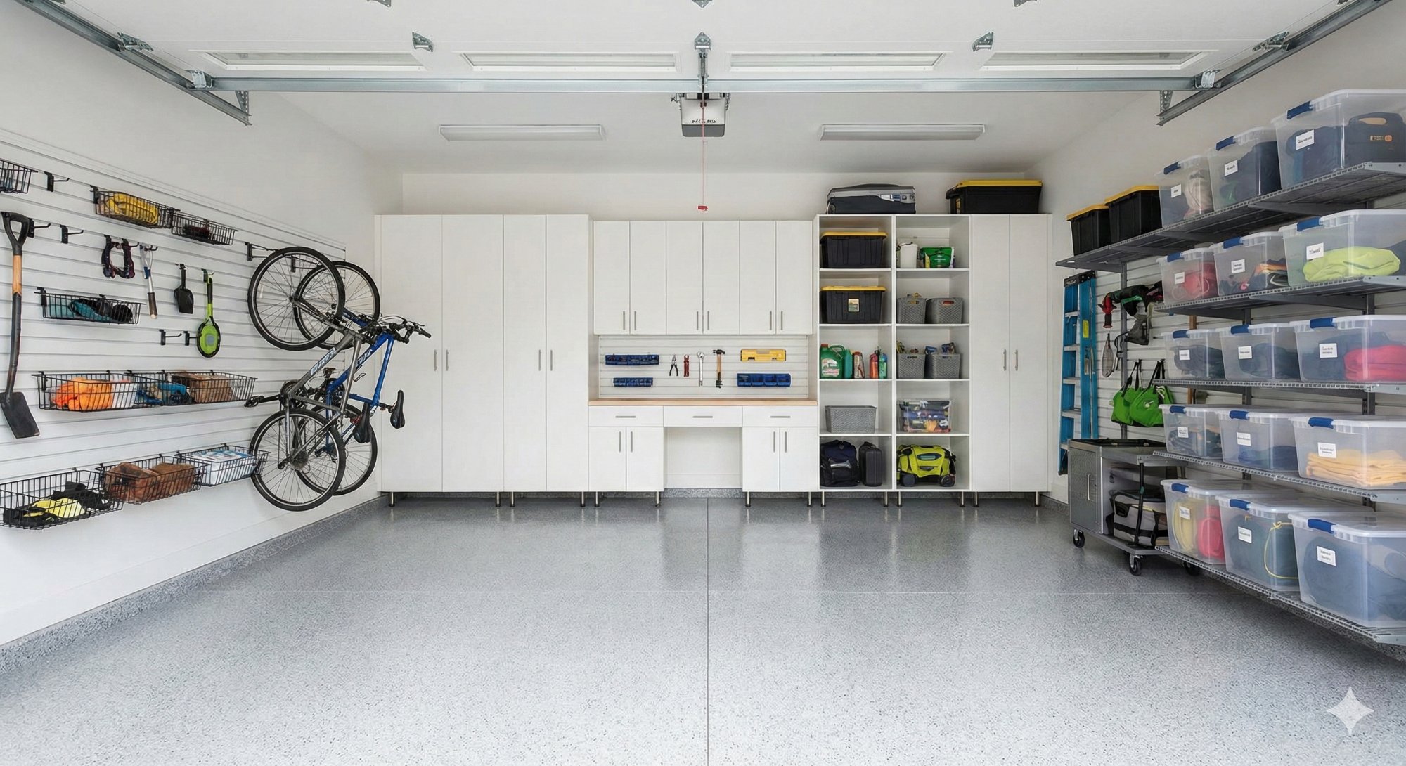 Clean organized garage after Garage Glow-Up service